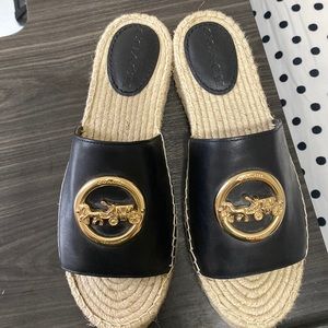 Coach Corey Espadrilles sandals in black